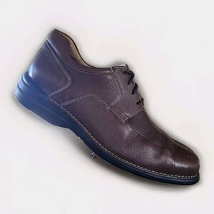 Johnston Murphy 20-7223 Men Dark Brown Leather Sheepskin Oxford Shoes 10.5 M